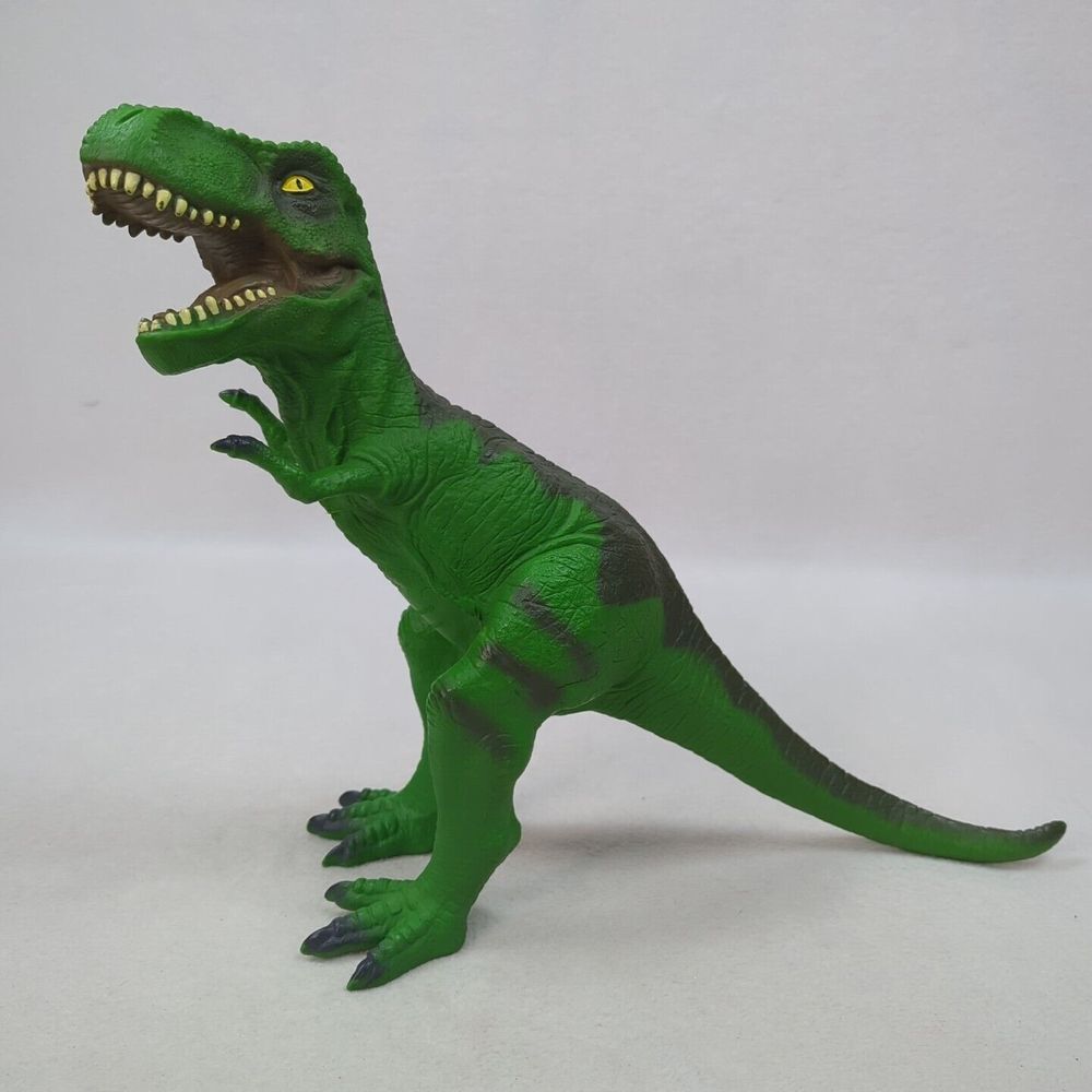 Tyrannosaurus Rex Dinosaur‎ 2011 Large Rubber T-Rex Toys R Us 13" Tall 20" Green